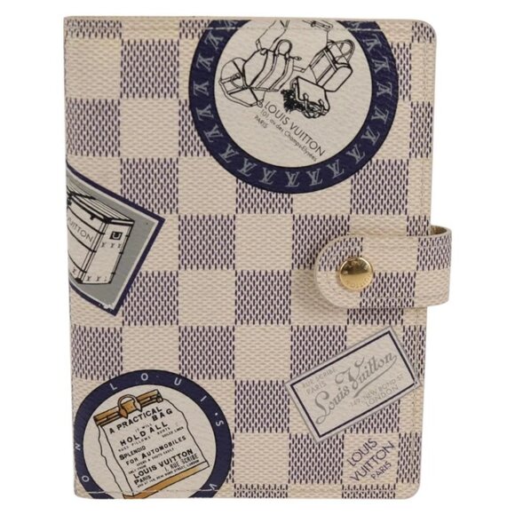 LOUIS VUITTON Damier Azur patch Agenda PM Day Planner Cover - Picture 1 of 16